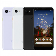 Google Pixel 3a XL; Purple, White, and Black