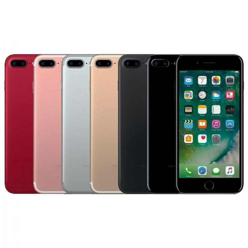 Apple iPhone 7 Plus's lined up horizontally