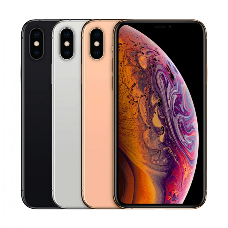 black, silver, gold iphone xs a1920 lined up horizontally  