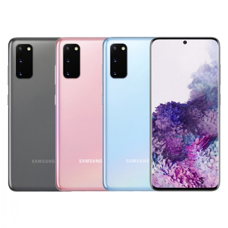 Samsung Galaxy S20 SM-G981U Gray, Pink, and Blue