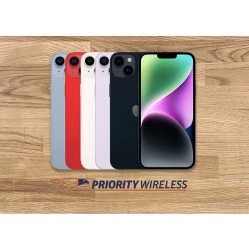 Apple iPhone 14 Plus; Blue, Red, White, Purple, and Black
