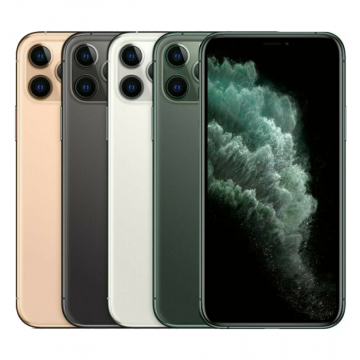 Apple iPhone 11 Pro; Gold, Grey, White, and Green